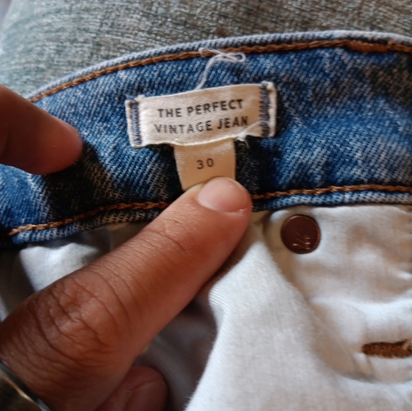 Madewell The Perfect Vintage Jeans Women's Size 30  Blue In Very Good Condition - Picture 8 of 8